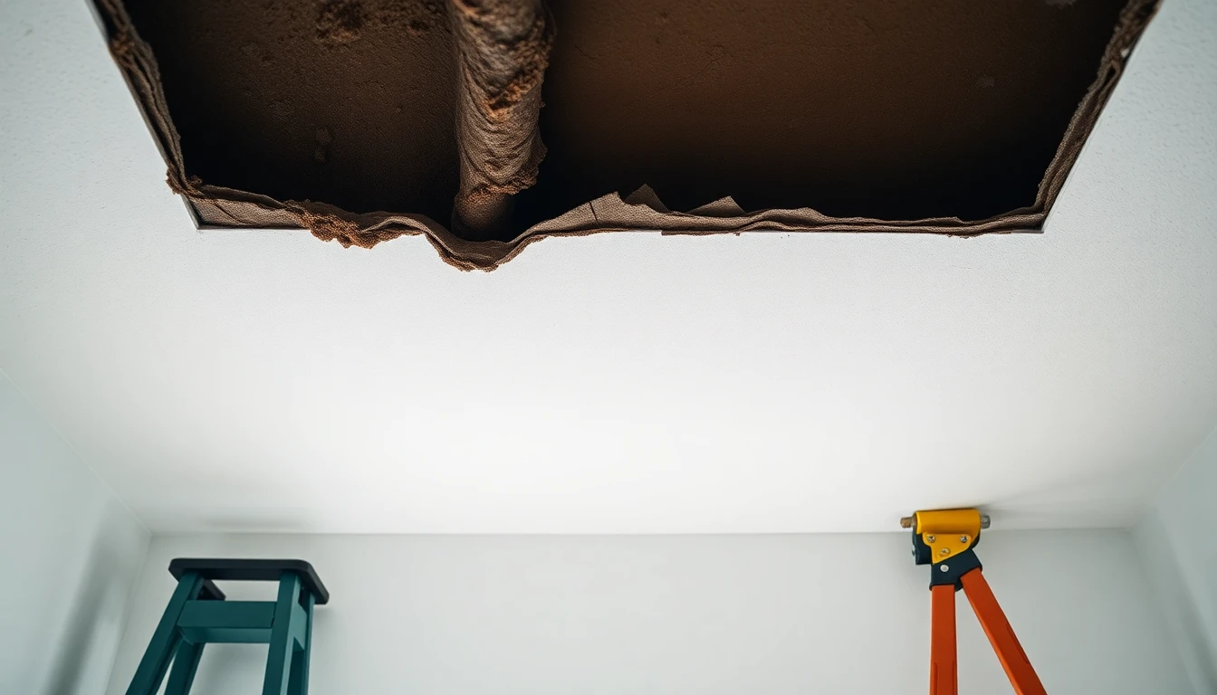 Ceiling Water Damage Repair